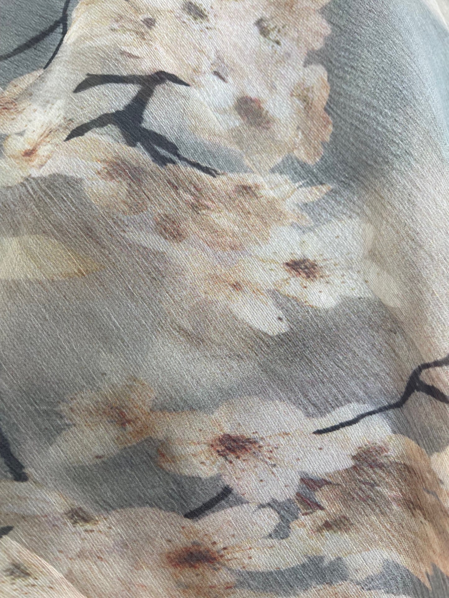 olive green abaya with frill arms
